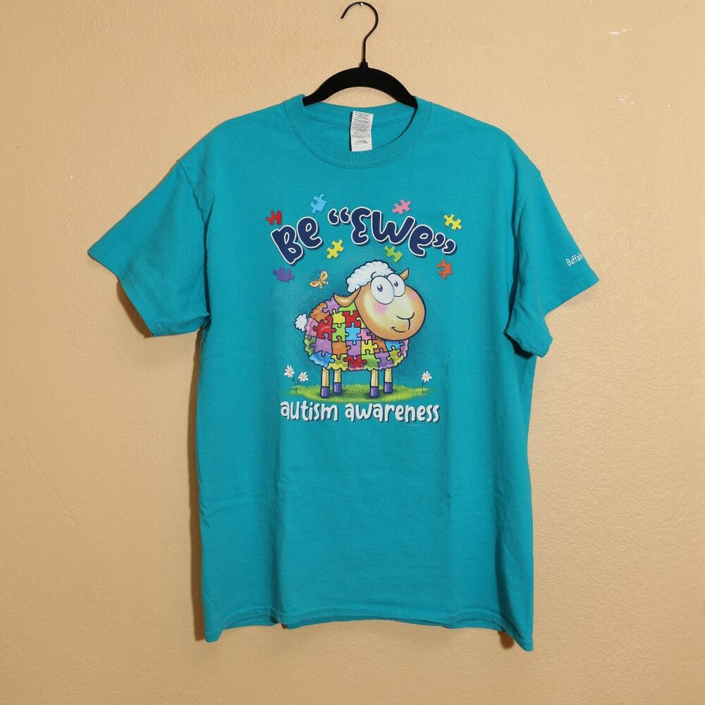 Be "Ewe" Autism Awareness Tee (L)